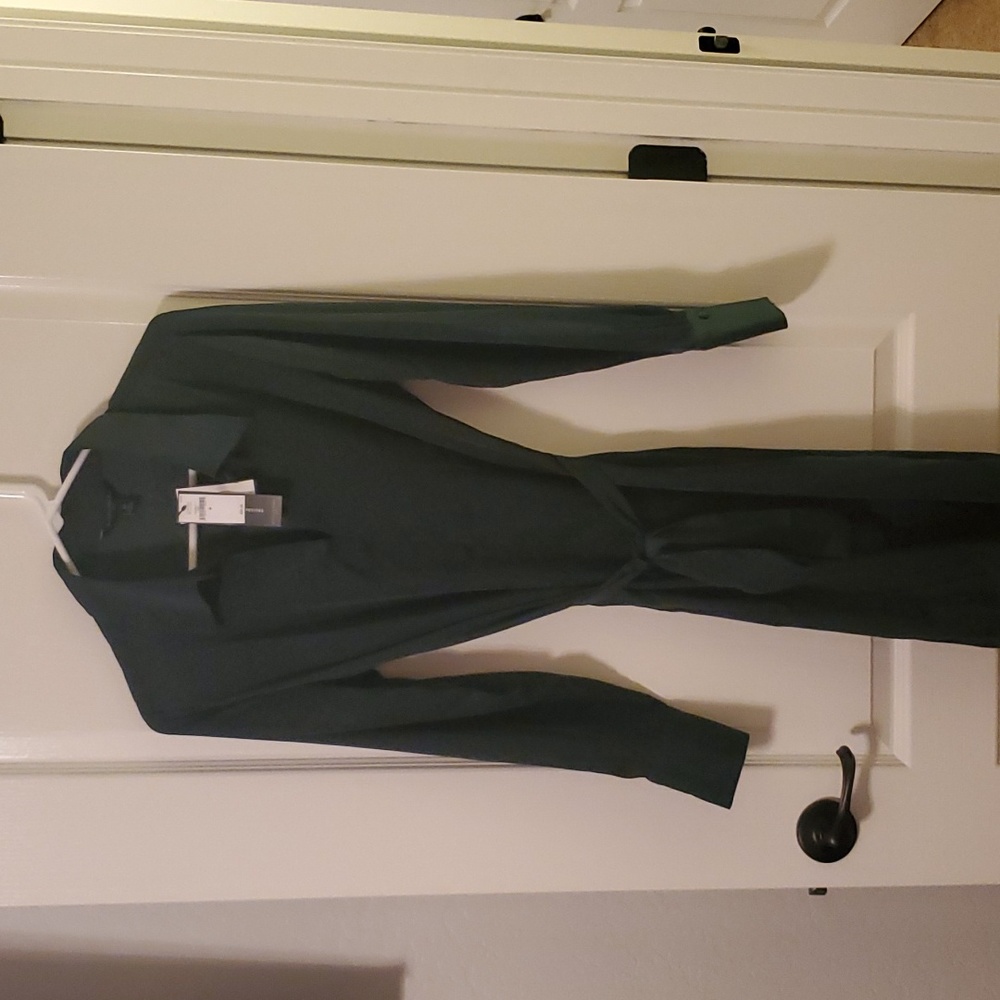 Split-Neck Knee-Length Dress